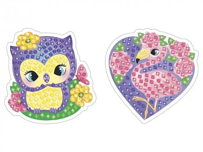 Cтікерна мозаїка Сова та Фламінго Чудик Ranok-Creative 10100514У shop (4823076149444) - фото 2