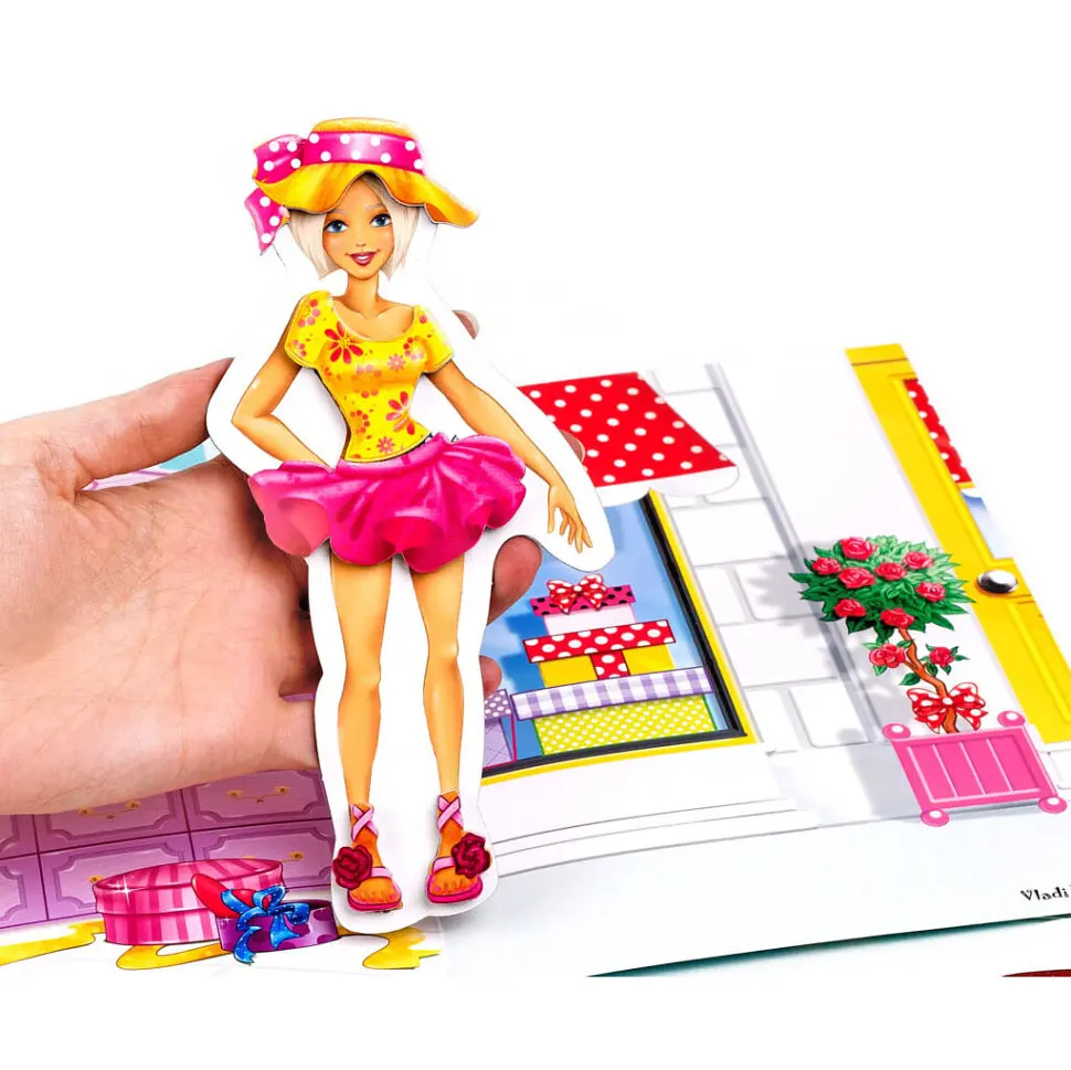 Магнітна гра Одевашка "Блондинка" Vladi Toys VT3204-30 Укр - фото 5