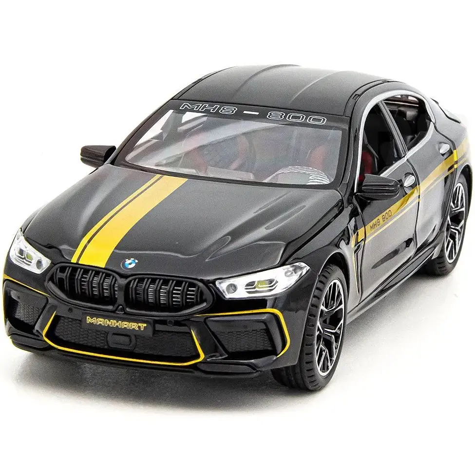 Колекційна металева модель автомобіля АвтоЕксперт BMW M8 Manhart MH8 800 з інерцією, світлом та звуком 1:24 - фото 6
