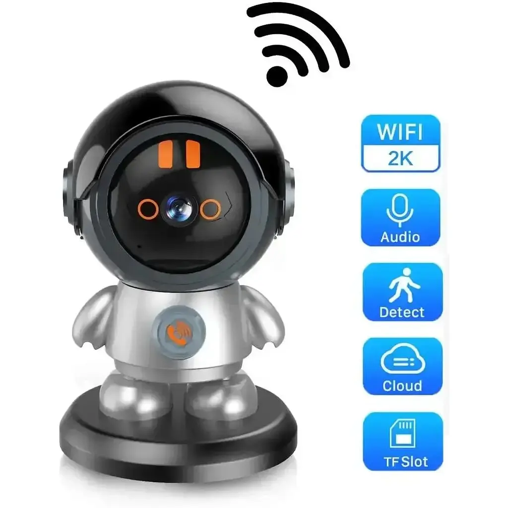 Поворотна бездротова відеокамера Grant Wi-Fi-відеоня 2K ART 8936 з датчиком руху та поворотом на 355 градусів - фото 6