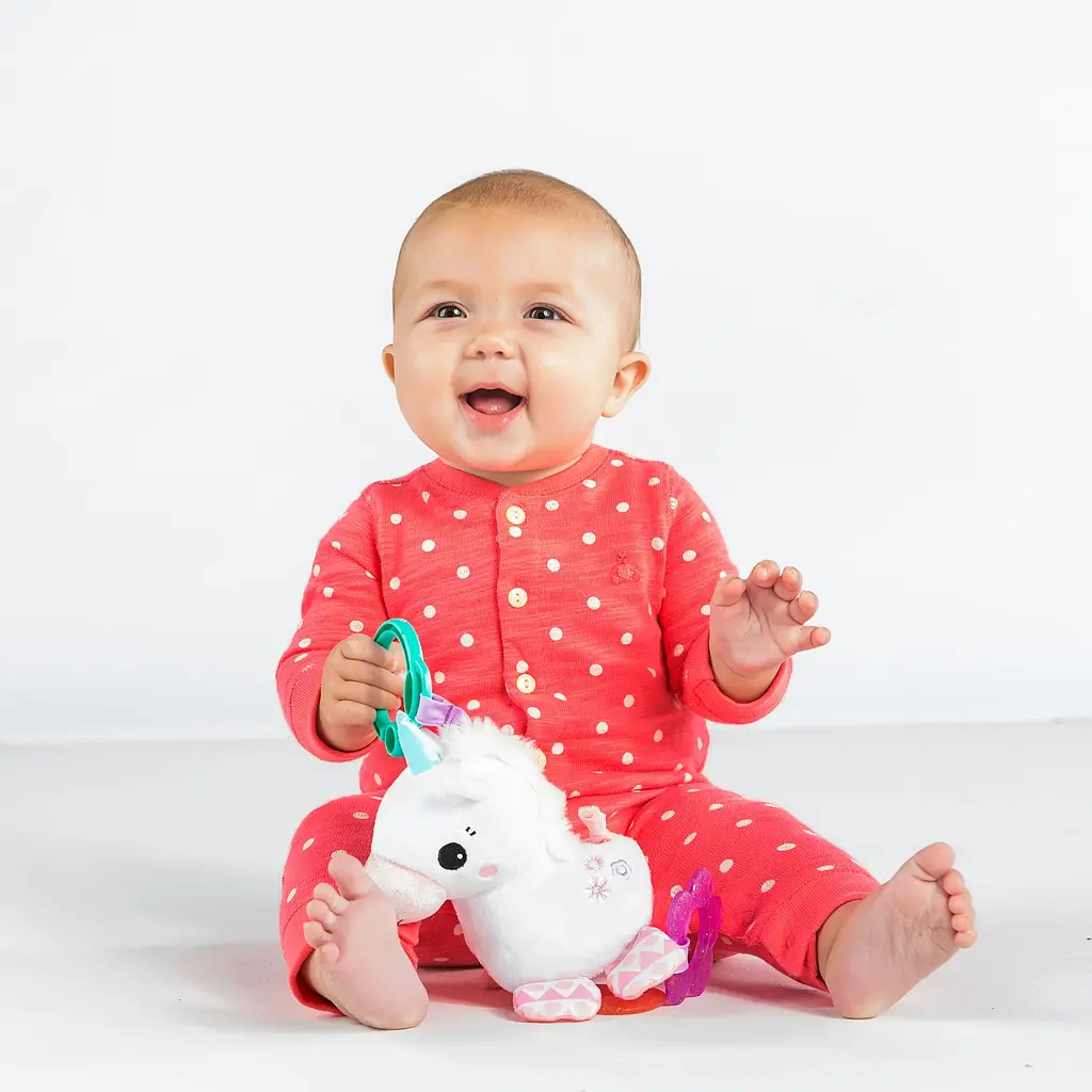 Підвіска-брязкальце Bright Starts Sparkle & Shine Unicorn On-the-Go Toy (11122) - фото 6