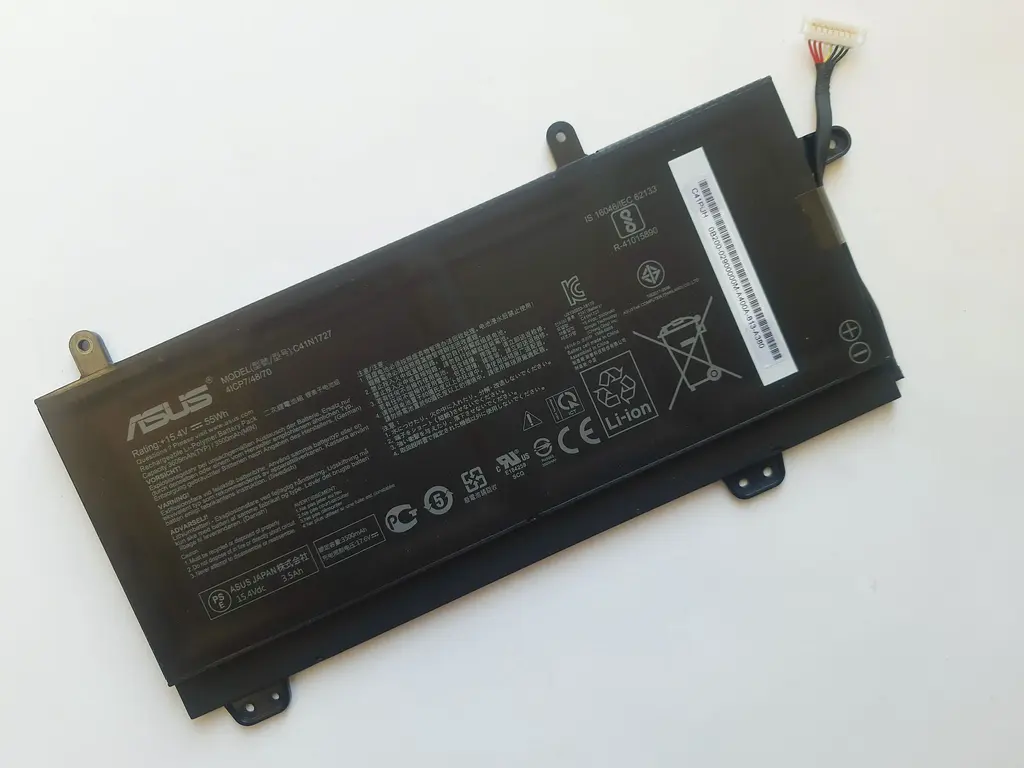 Акумулятор для ноутбука Asus ROG Zephyrus GM501 C41N1727, 3605 mAh (55Wh), 4cell, 15.4V, Li-Pol, чорна - фото 2