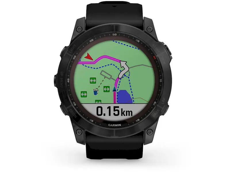 Смарт-годинник Garmin Fenix 7X Sapphire S. Black DLC Titanium w. Black Band (010-02541-22/23) - фото 4