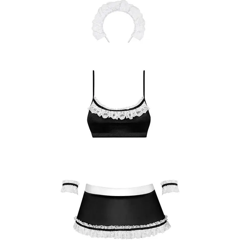 Эротический костюм Obsessive Maid Set S/M - фото 3