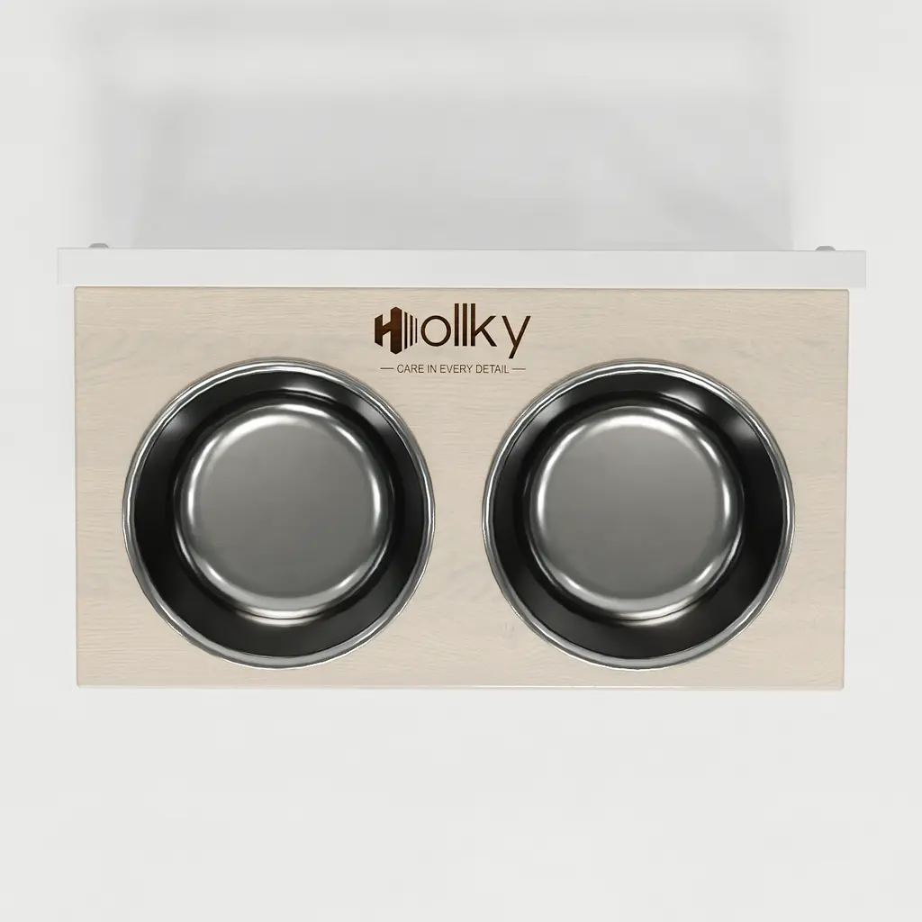 Hollky Flex M — миски на регульованій підставці для середніх собак (2 × 0.85 л) - фото 3