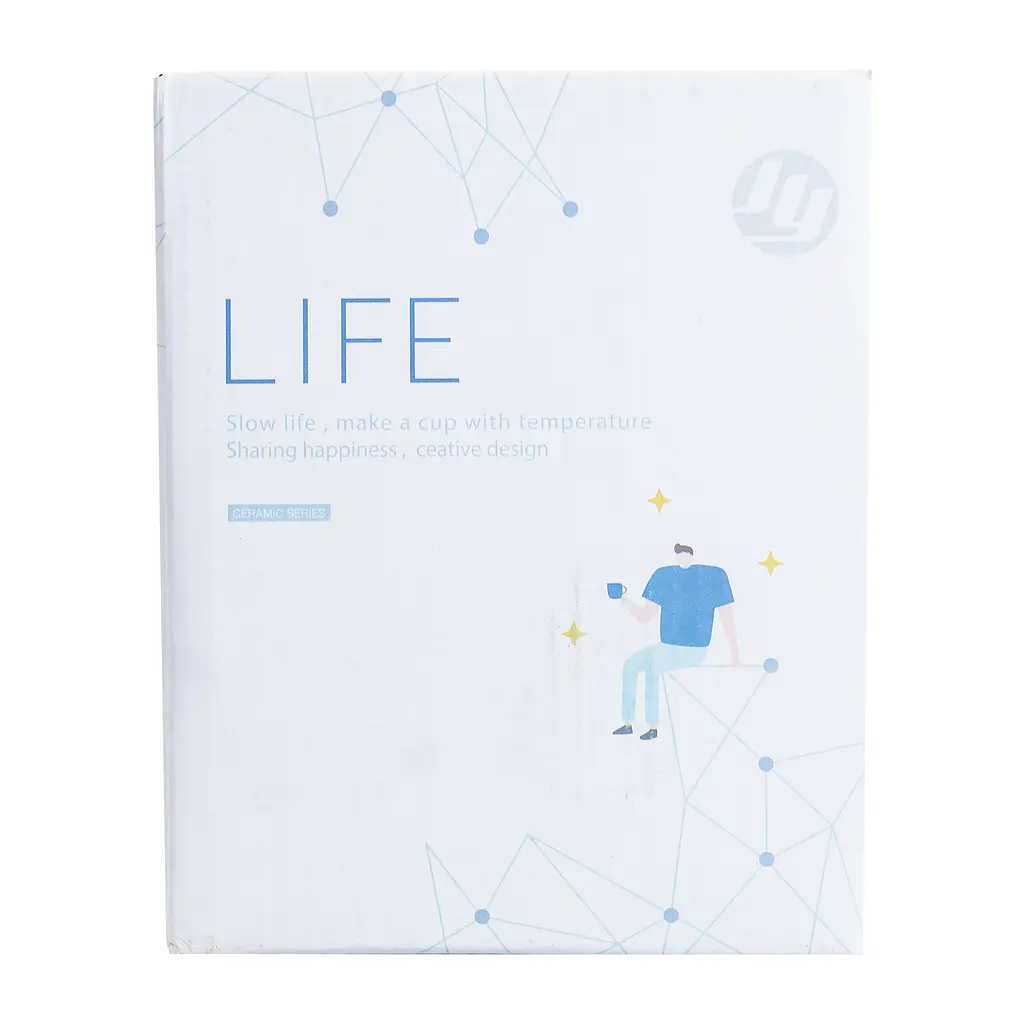 Чашка керамічна Happy Life Life із кришкою жовта градієнт 500 мл HP7194Y - фото 6