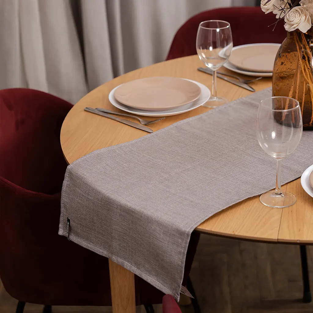 Скатерть-ранер Sonex Jordan 40х140 см серая (SO102561)   - фото 2