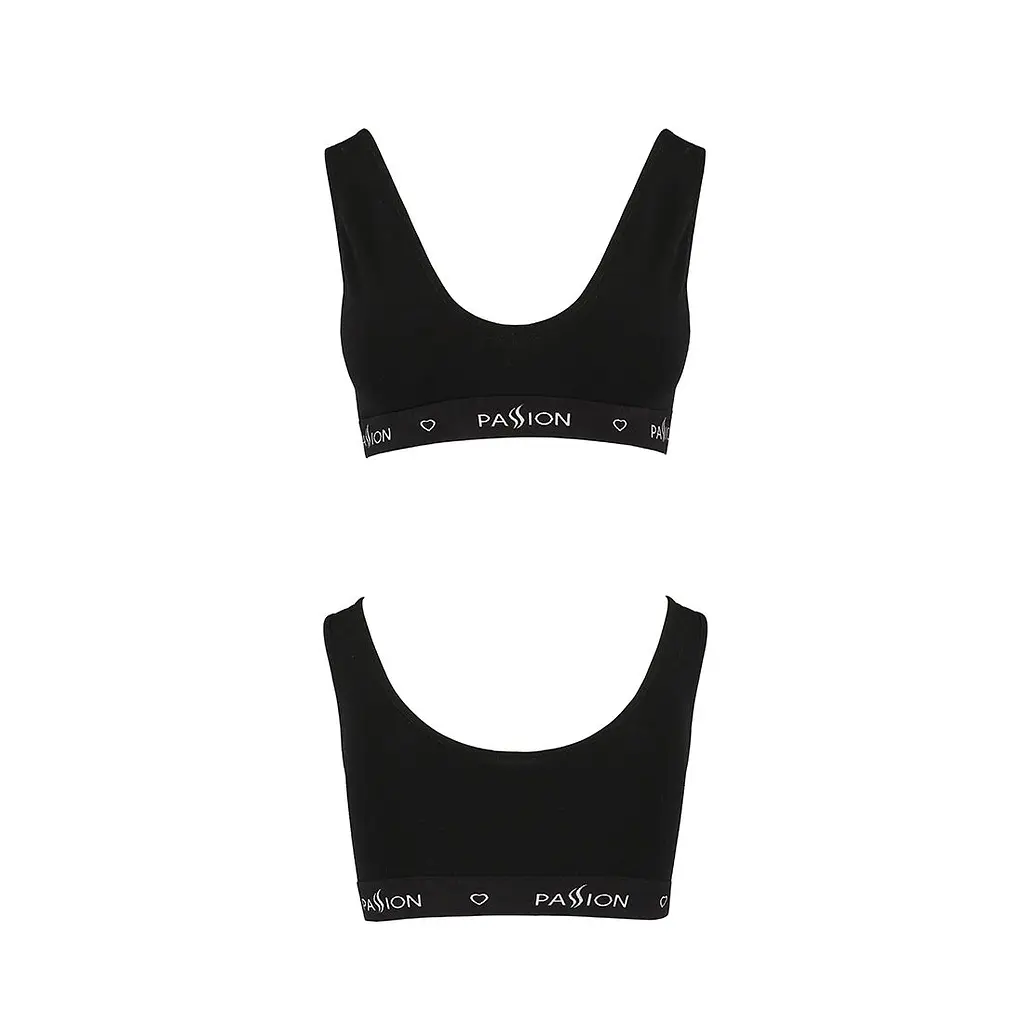 Спортивний топ з широкою гумкою Passion PS004 TOP XL, black - фото 5