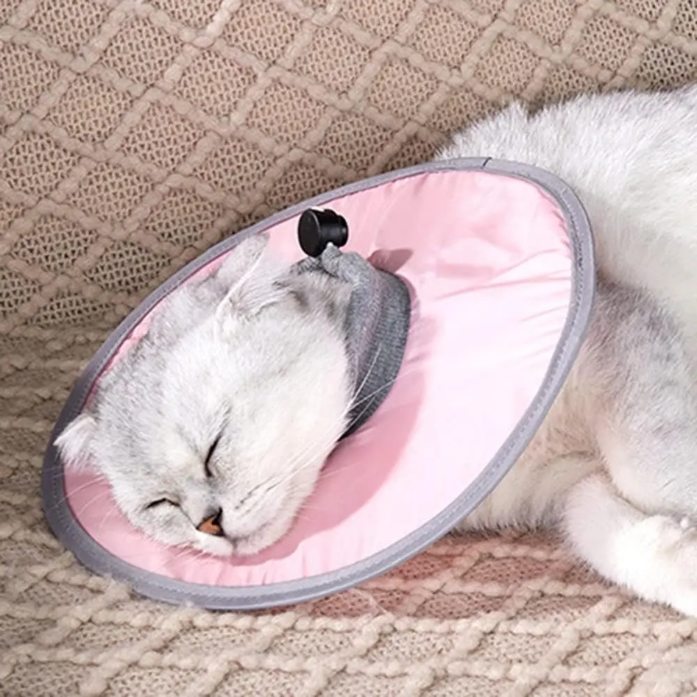Захисний комір для котів Derby Breathable Cat Elizabeth Collar, Pink, XL < 40 см - фото 3