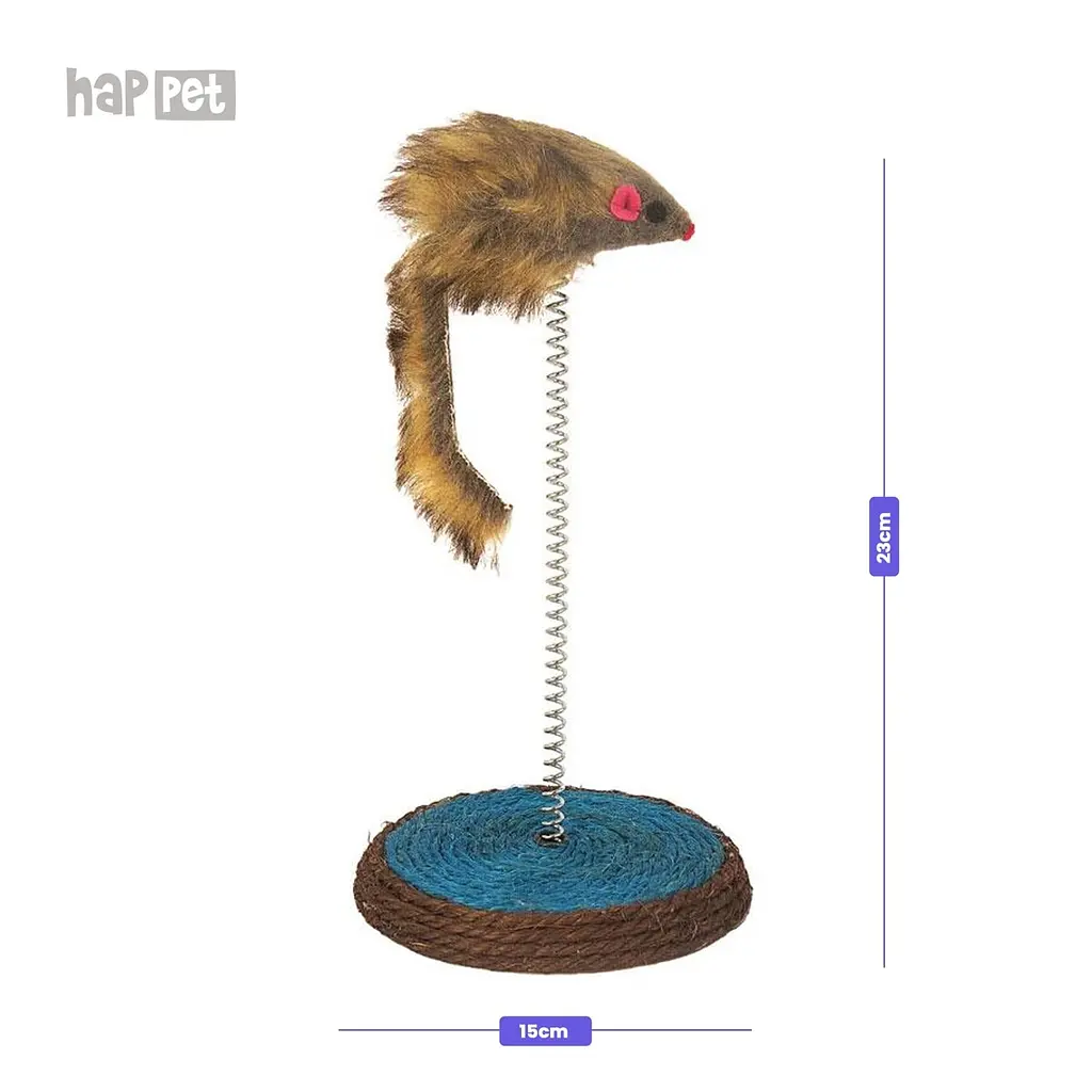 Happet Іграшка-кігтеточка з мишкою, 12 см (K048) - фото 2