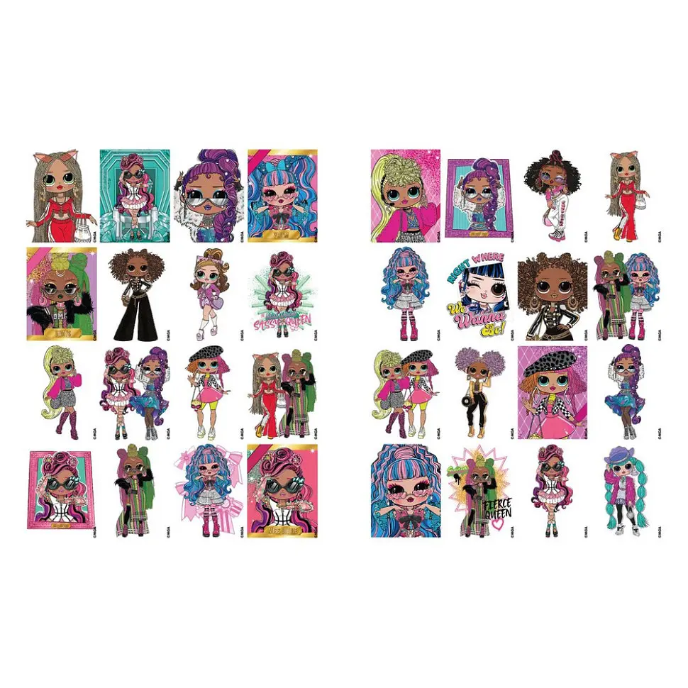 Дитяча книжка-розмальовка "L.O.L O.M.G. Queens 2" Ідейка LCB15 зі стікерами - фото 3