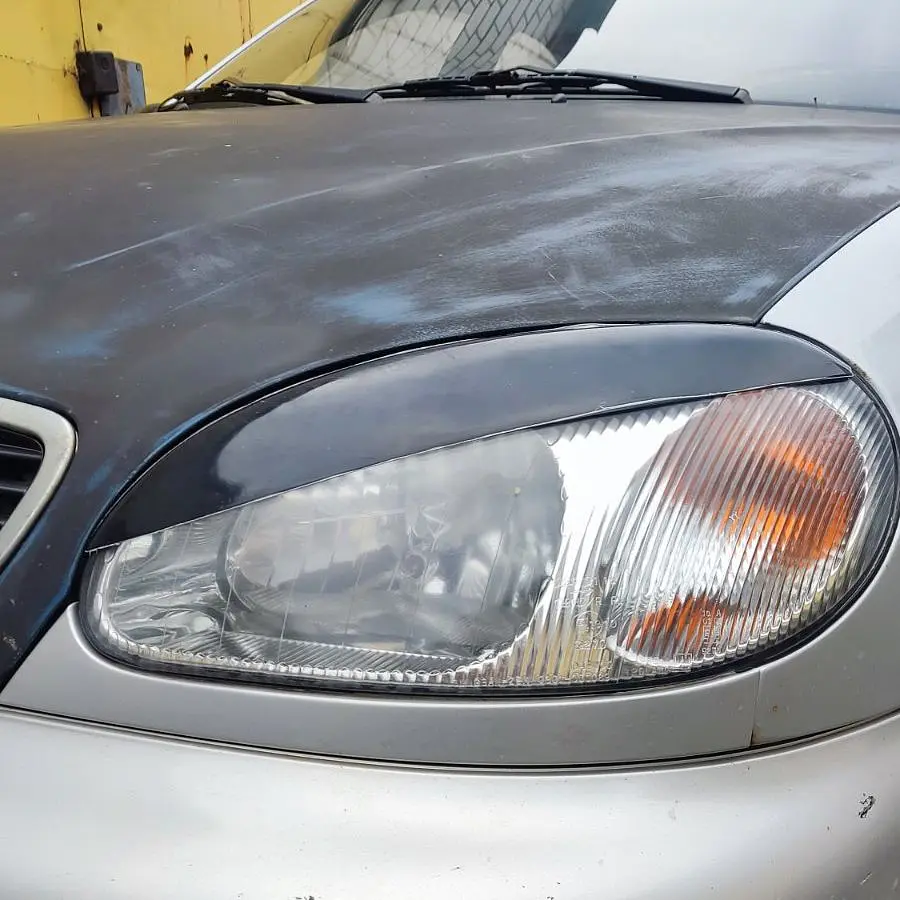 Вії фар для Daewoo Lanos Sens 2 шт Широкі Voron Glass - фото 3