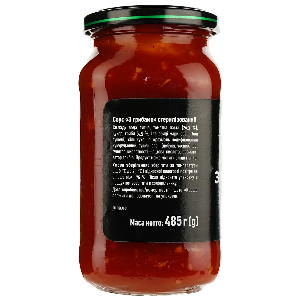 Соус Руна с грибами 485 г (925583) - фото 2