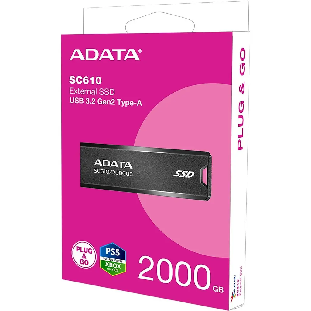 Накопитель SSD Adata SSD 2TB USB 3.2 SD610 (SC610-2000G-CBK/RD) - фото 6