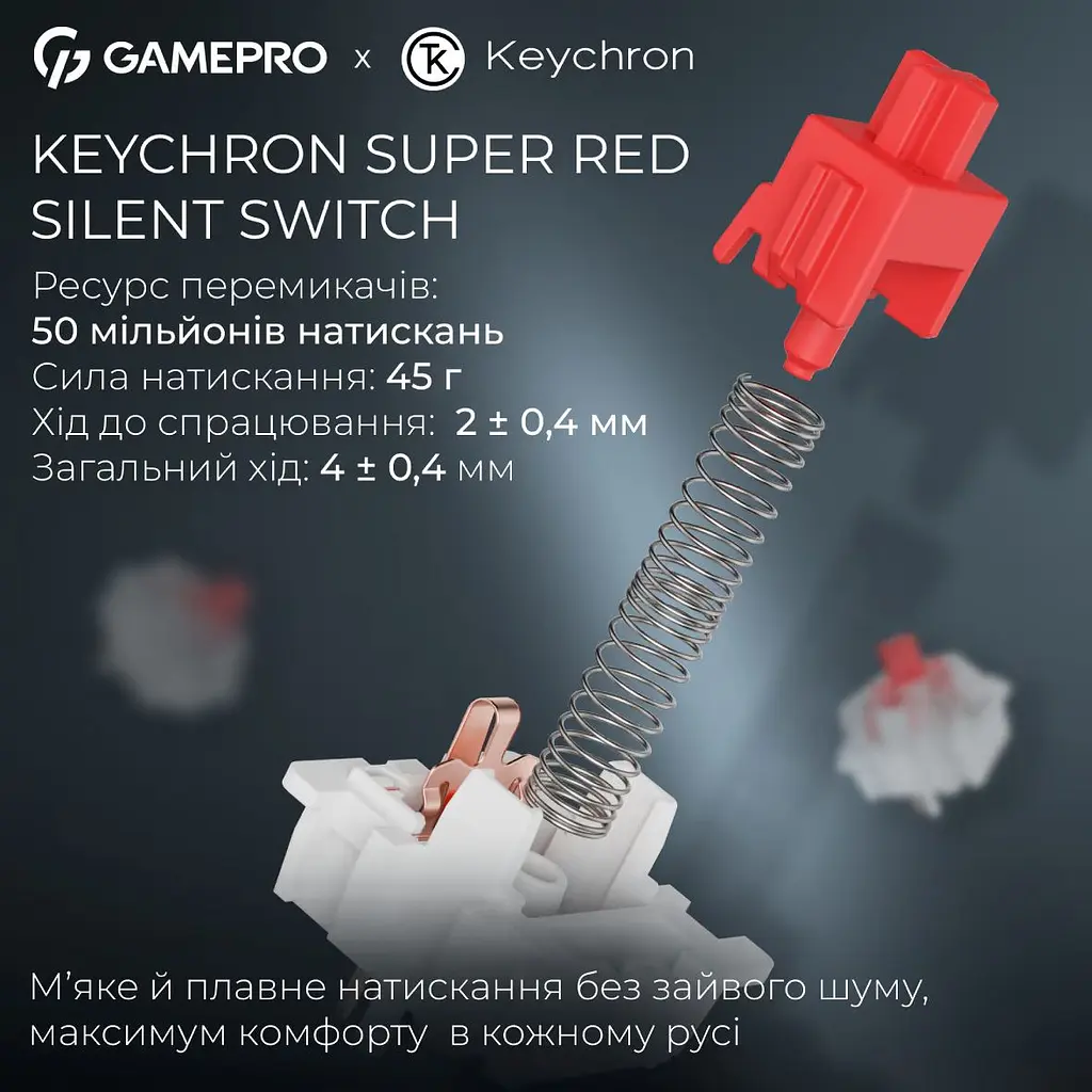 Клавиатура GamePro Asgard Ragnar White (MK285WH) [152954] - фото 9
