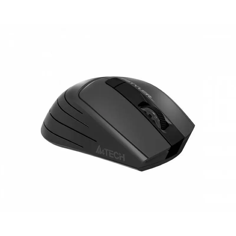 Мышь беспроводная A4Tech Fstyler FG30S (Grey), бесшумная, USB, цвет черный+серый - фото 4