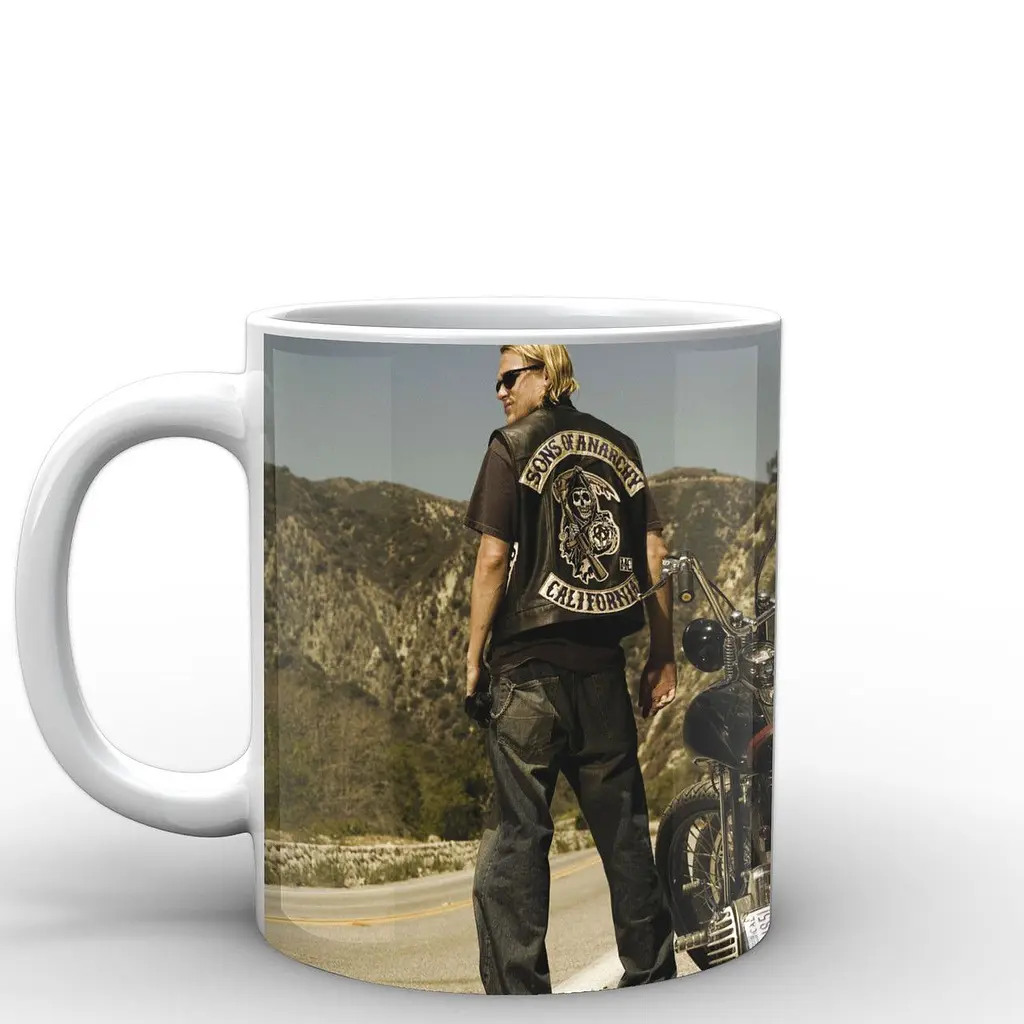 Кухоль GeekLand Сини Анархії Sons of Anarchy постер SA.002.01 330 мл білий - фото 2