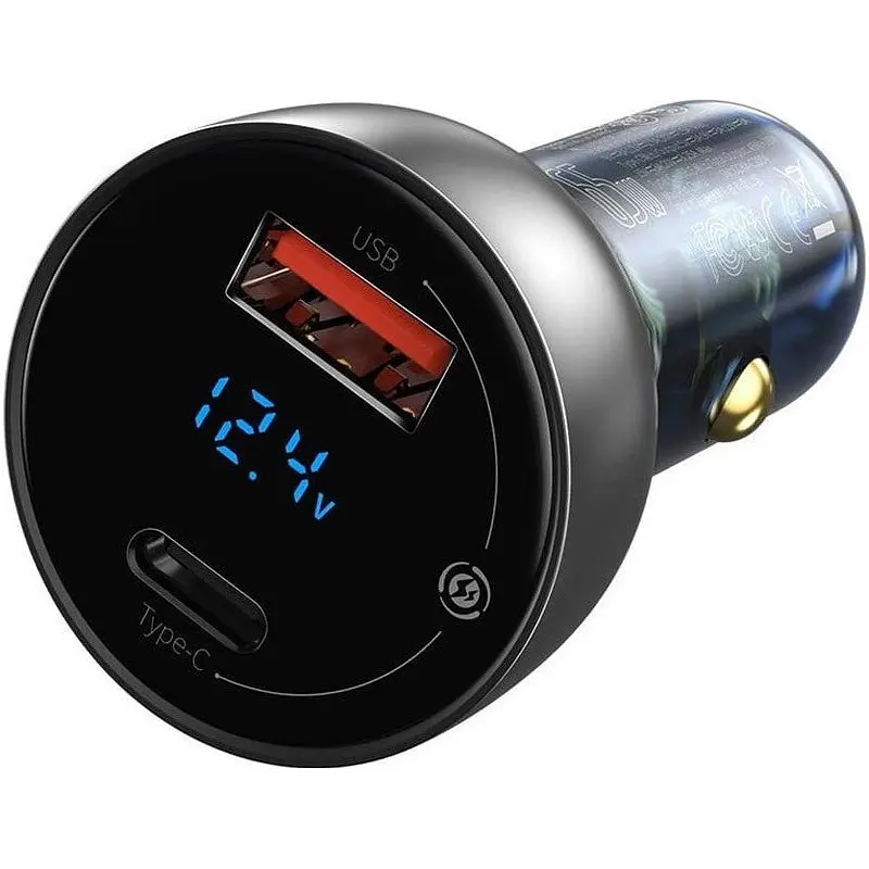 Автомобильное зарядное устройство для Baseus Particular PPS 1USB + Type-C 65W CCKX-C0G Dark Grey - фото 5