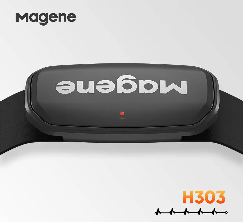 Нагрудний датчик пульсу Magene H303 Монітор серцевого ритму, Bluetooth BLE 4.0 та ANT+ для Garmin | Polar | Bryton | Wahoo | Lezyne | Apple Watch - фото 5