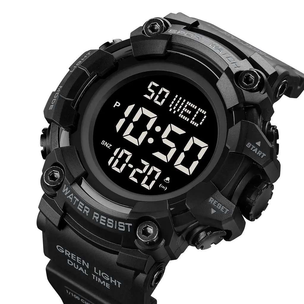 Чоловічий наручний годинник 1968 All Black Skmei acs0030455 - фото 2