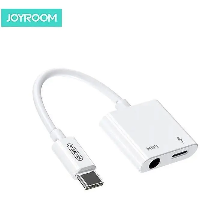 Перехідник Joyroom Ben Series Type-C до HI-FI + PD Audio Converter SH-C1 (2019) 3A білий - фото 3