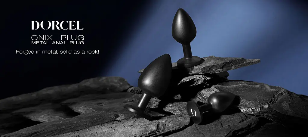 Анальна пробка Dorcel Onix Plug M 8.3 см (чорний) - фото 7