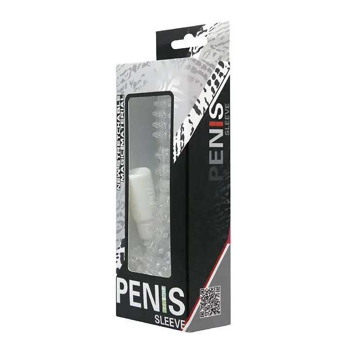 Насадка на член Baile Silikon Penis Sleeve Clear, +5 см (прозорий) - фото 6