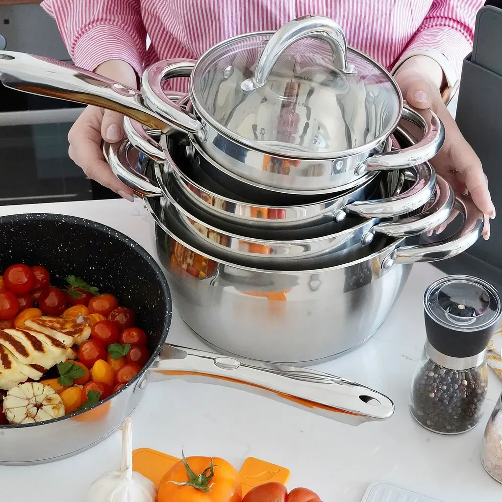 Набір посуду Starke Pro Sante LKA-194HMYIO-8PCS-BLACK 8 предметів (LK240506) - фото 14