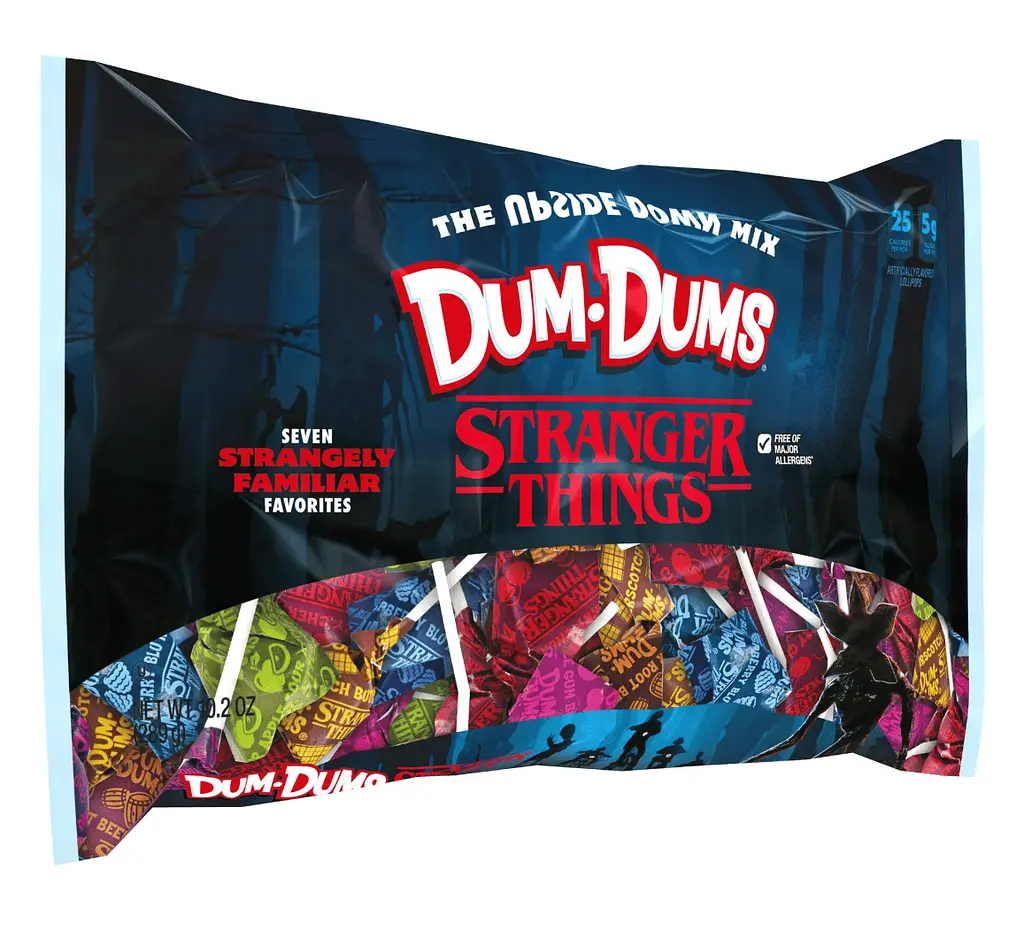 Льодяники Dum-Dums Halloween Candy Stranger Things Upside Down Mixed Lollipops 44шт, 289г - фото 2