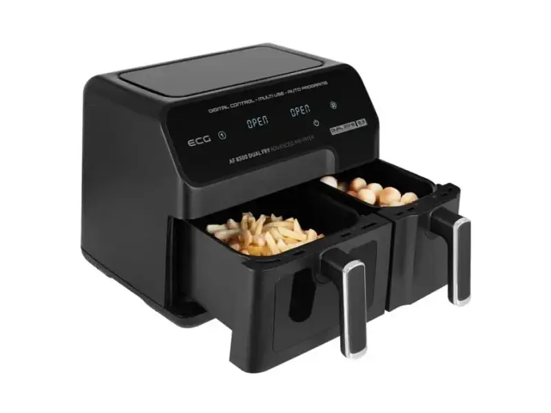 Мультипіч (аерофритюрниця) ECG AF 8300 Dual Fry - фото 5