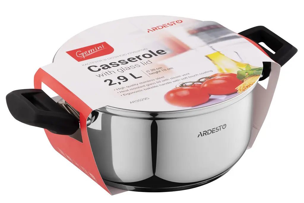 Каструля Ardesto Gemini AR-3529-G 20 см 2.9 л - фото 4