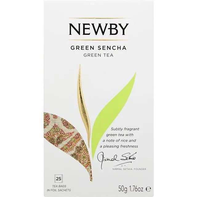Чай зеленый Newby Зеленая Сенча 50 г (25 шт. х 2 г) (93905) - фото 2