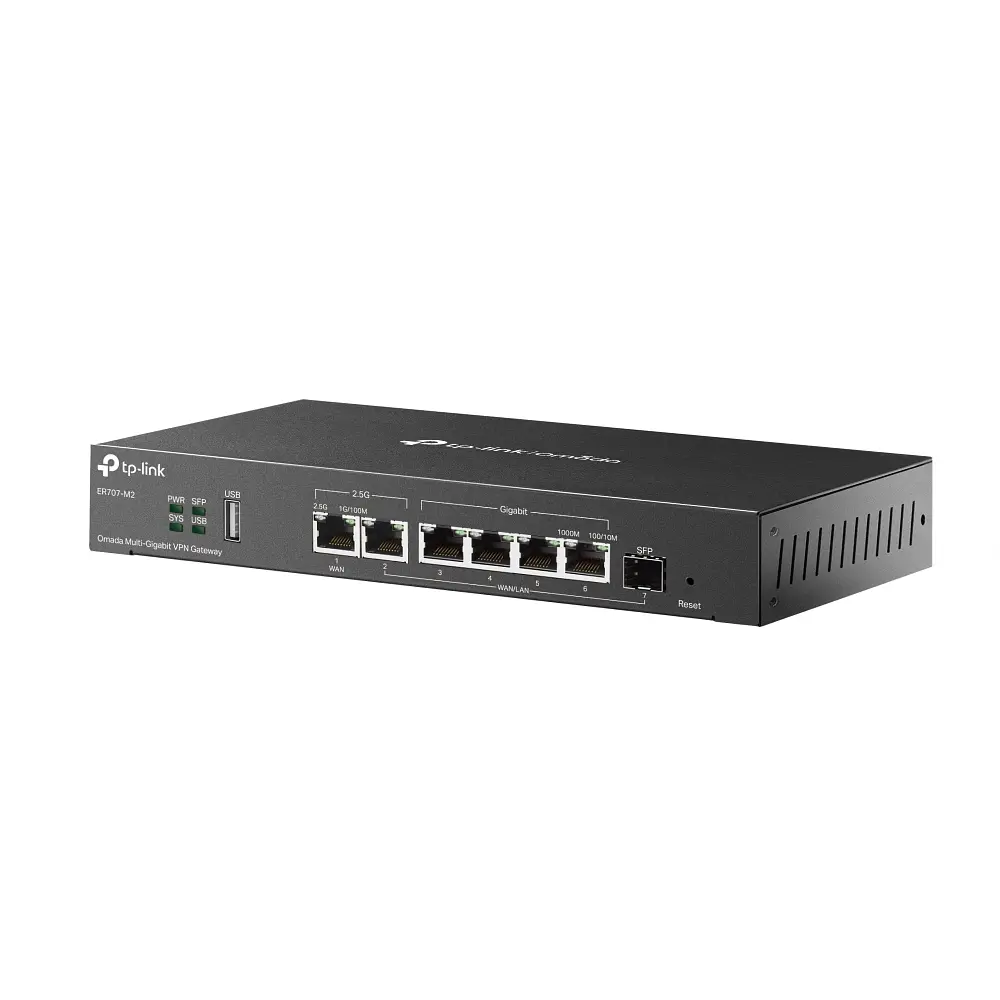 Мультисервісний маршрутизатор TP-Link ER707-M2, 1x2.5GE LAN, 1x2.5GE WAN/LAN, 4xGE LAN, 1xSFP WAN/LAN 1xUSB - фото 4