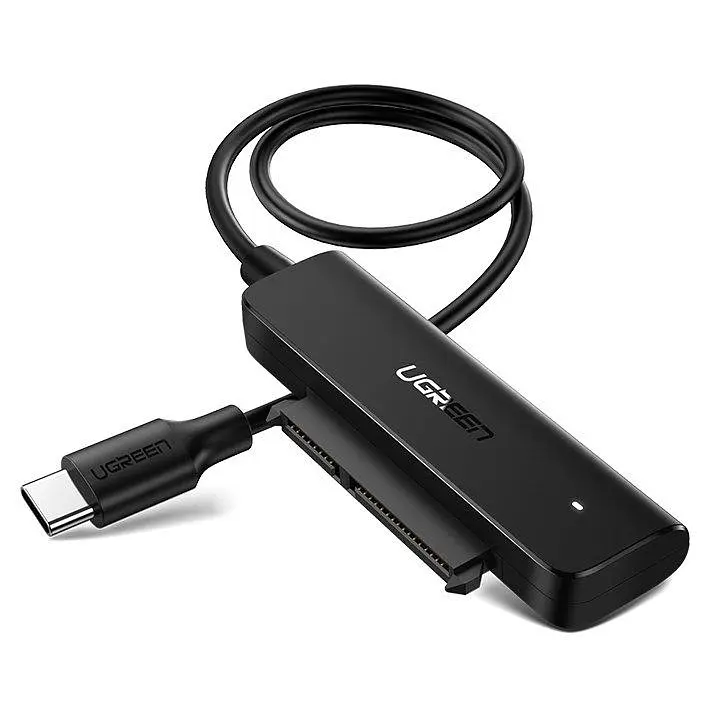 Кишень для жорсткого диска ноутбука UGREEN CM321 USB-C 3.0 to 2.5-inch SATA Converter 50cm 70610 Зовнішній корпус - фото 2