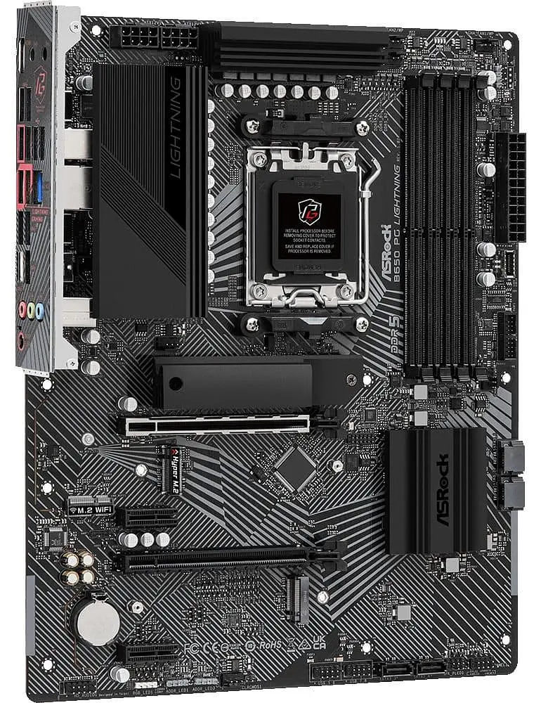 Материнська плата AsRock B650 PG LIGHTNING (B650 PG LIGHTNING) (Socket AM5, AMD B650, ATX) - фото 2