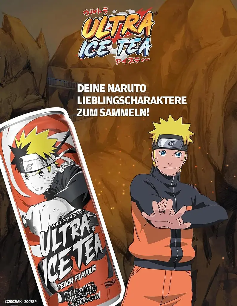 Холодний чай Ultra Ice Tea Naruto Peach 330 мл - фото 5