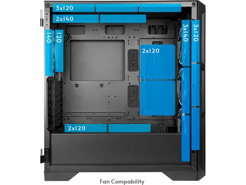 Корпус Chieftec APEX Black (GA-01B-TG-OP) - фото 4