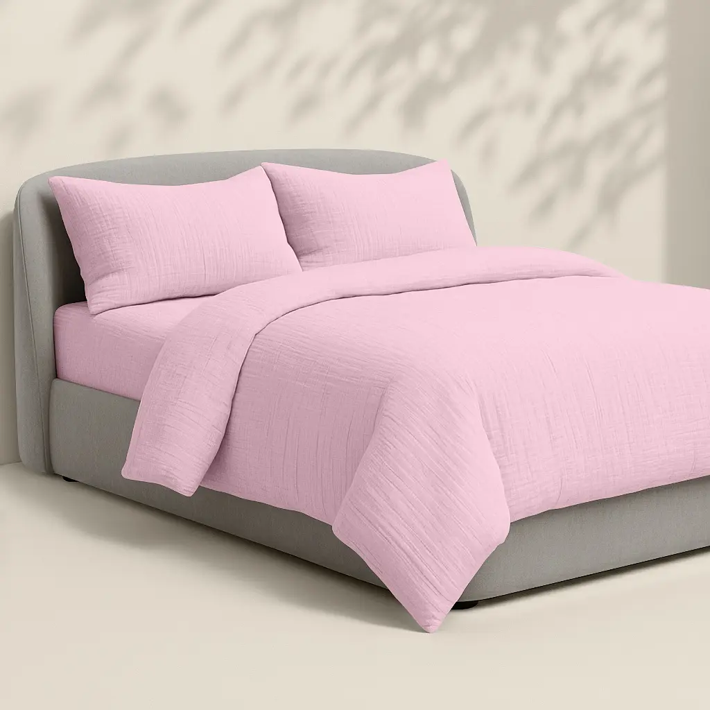 Наволочка Cosas Baby blush муслінова 50х70 см світло-рожева (009Muslin_BabyBlush_50x70) - фото 7