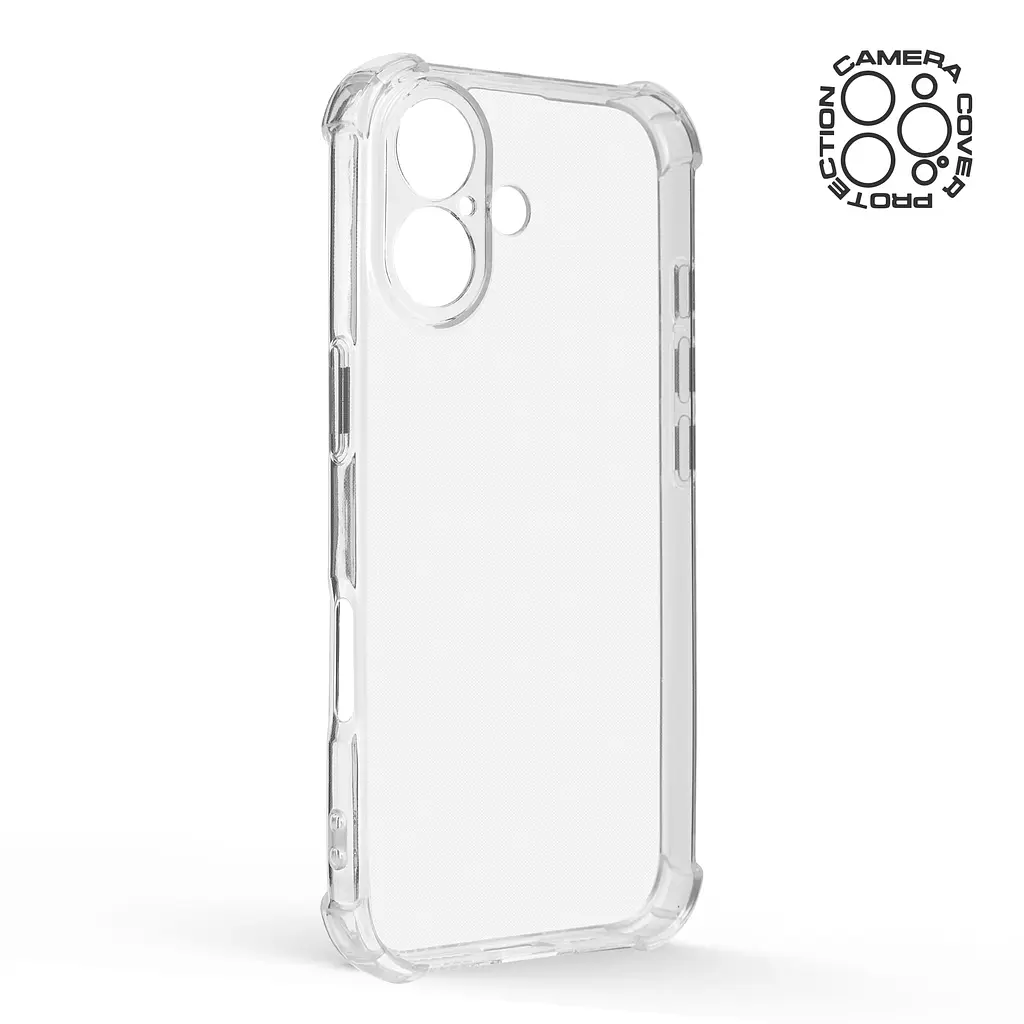 Прозрачный чехол для Apple iPhone 17 с защитой камеры и усиленными бортами, тонкий, силиконовый, бесцветный, ударостойкий, противоударный бампер c закрытой камерой, ArmorStandart (ARM86227) - фото 2