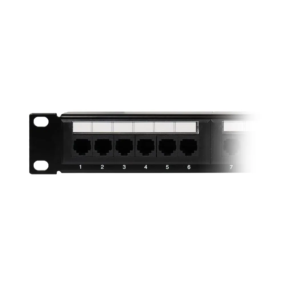 Патч-панель 24 порти NVC-PN-01/24 CAT5/CAT6 19" 1U неекранована, з заднім організатором кабелю (73-00144) - фото 5