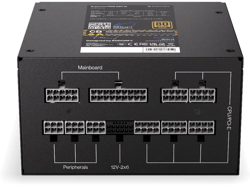 Блок живлення ENDORFY Supremo FM6 850W Black (EY7A012) - фото 6