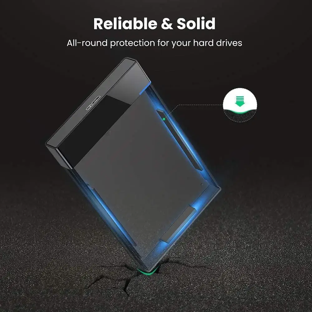 Зовнішній карман для накопичувача UGREEN US221 2.5 Inch Hard Drive Box (UGR-30848) - фото 3