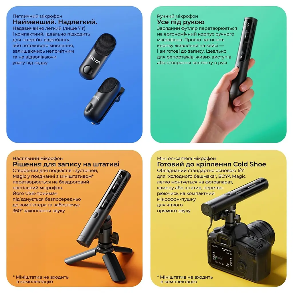 Микрофон Boya Magic-03 Type-C/TRS Black (Magic-03) - фото 10