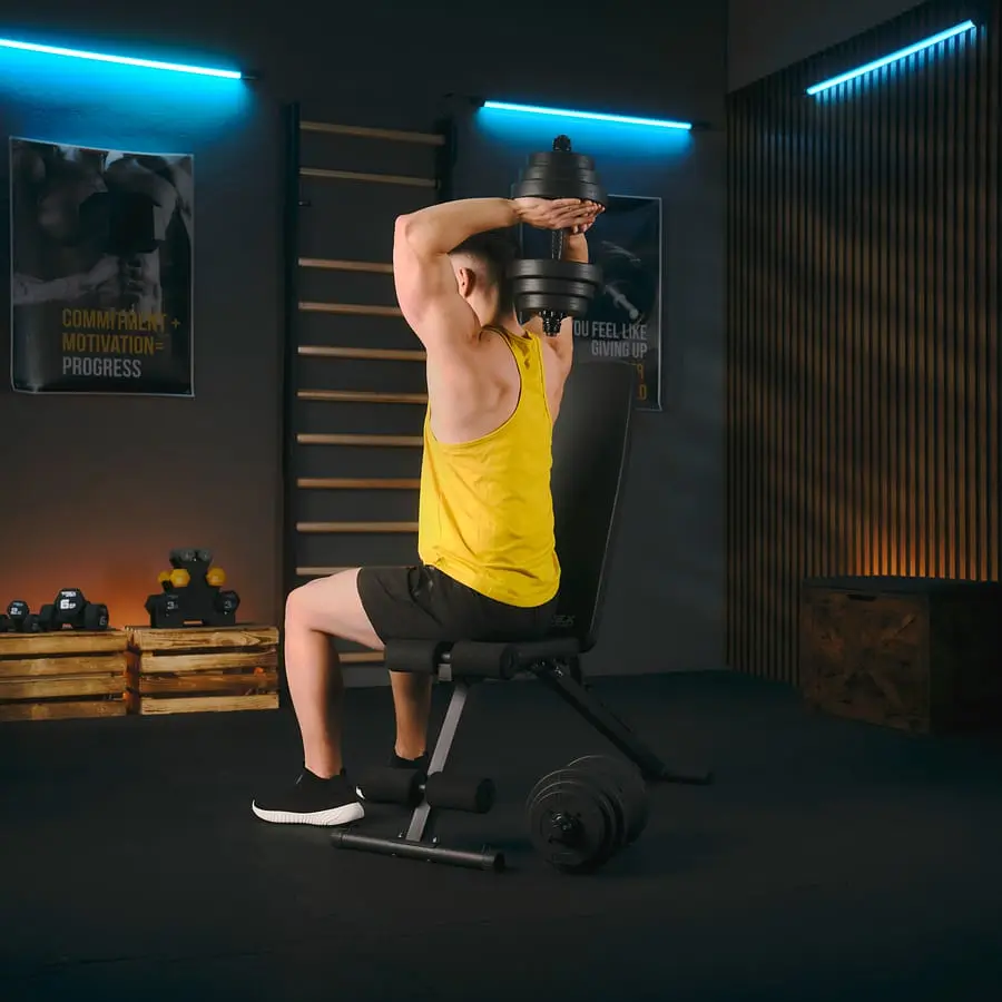 Гантелі композитні регульовані TREX Sport 2х20кг - фото 13