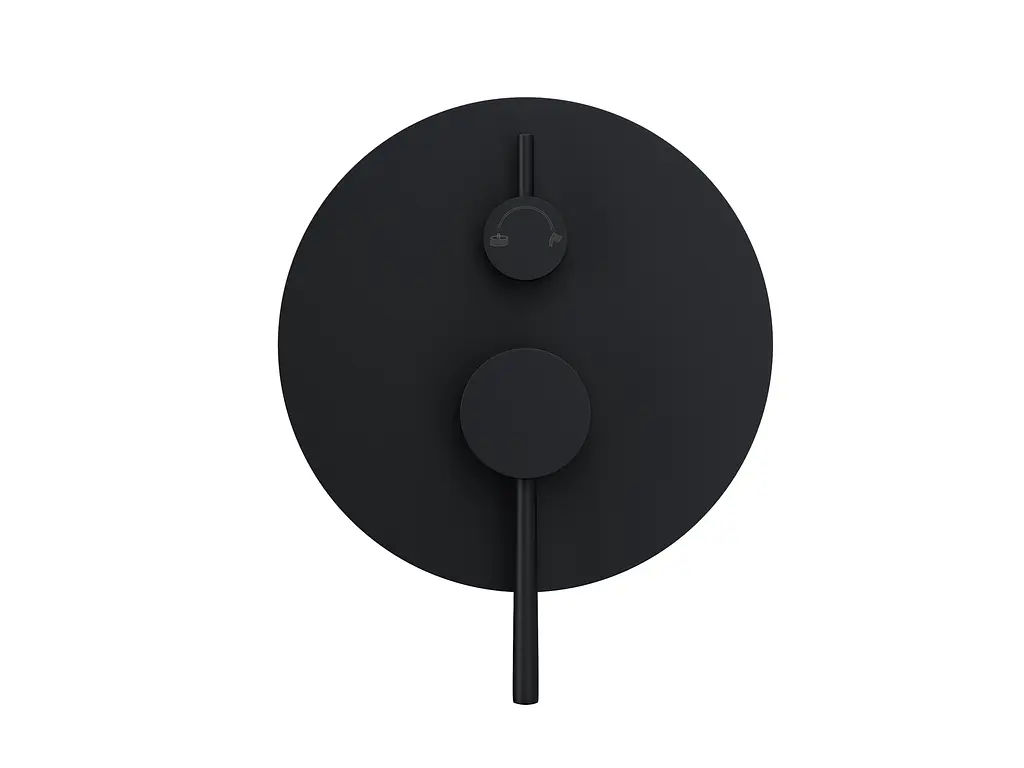 Душова система прихованого монтажу Corsan Lugo black + BOX Z03MBL, Чорний матовий - фото 3