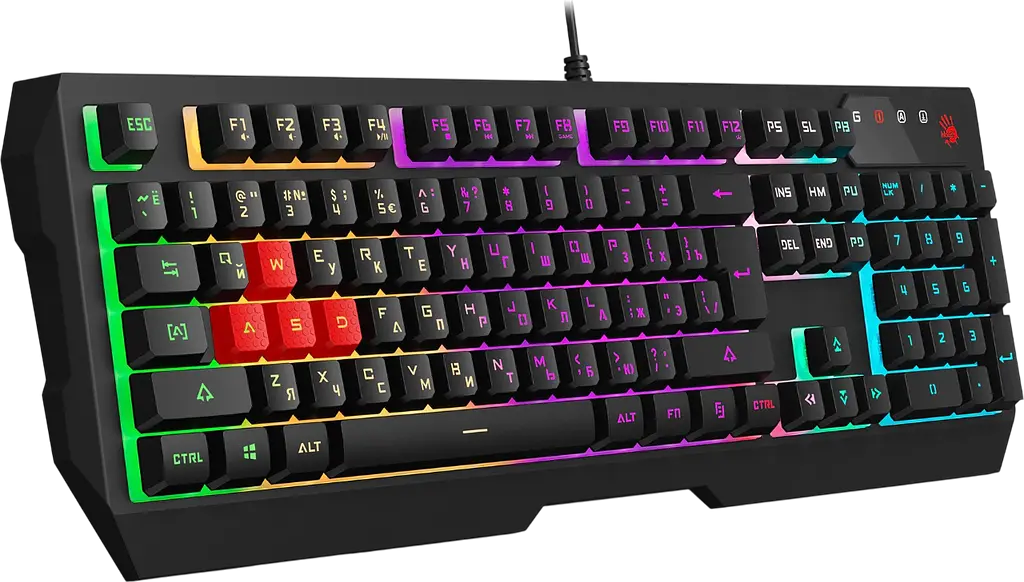 Клавиатура A4Tech B140N Bloody RGB Black - фото 3