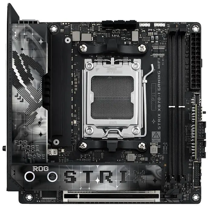 Материнська плата ASUS ROG STRIX X870-I GAMING WIFI (ROG STRIX X870-I GAMING WIFI) (Socket AM5, AMD X870, Mini-ITX) Б/в