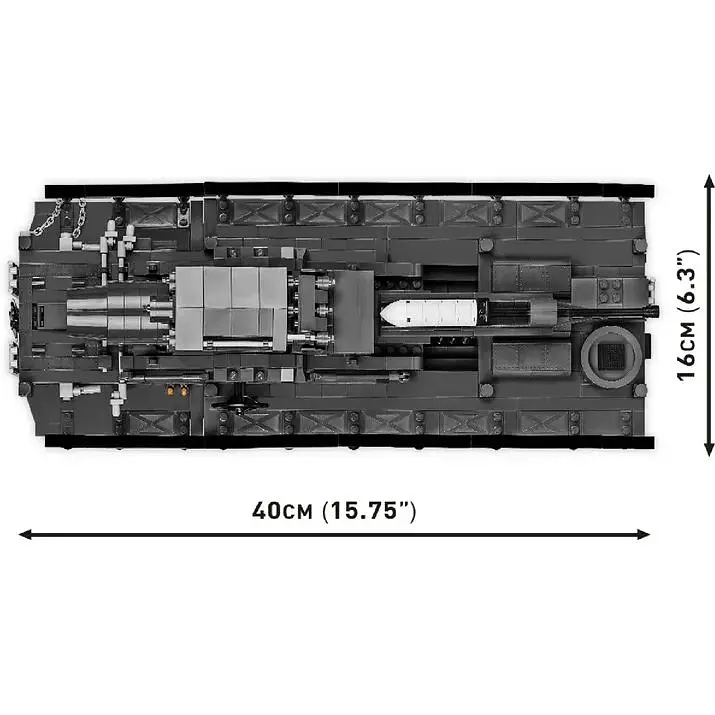 Конструктор Cobi Друга світова війна Самохідна мортира Карл, 1574 деталі (COBI-2560) - фото 11
