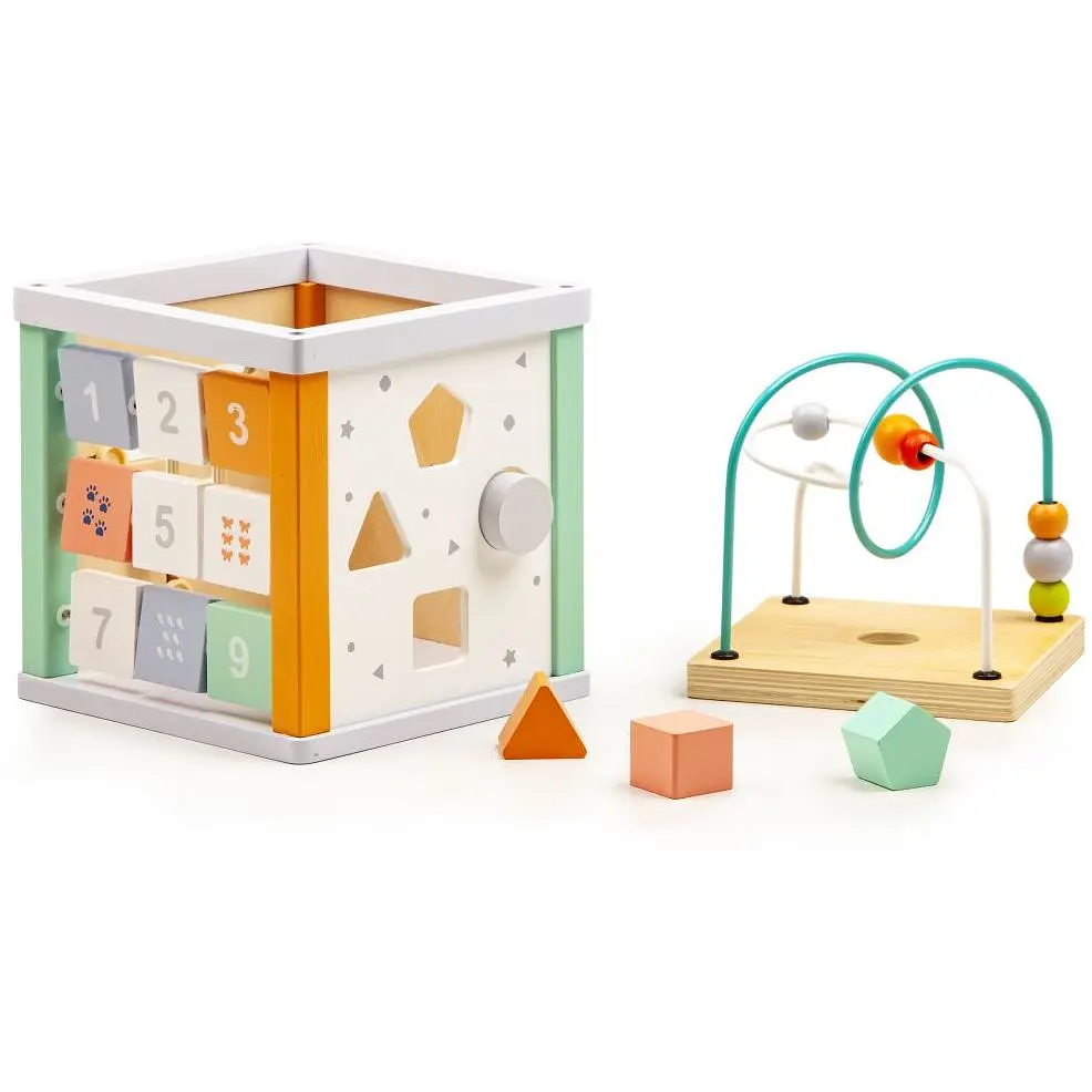 Бизикуб Ecotoys деревянный (1031) - фото 4