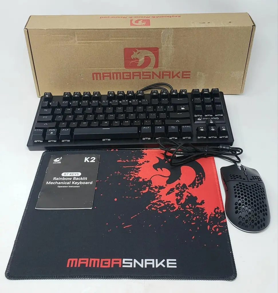 Ігрова клавіатура Mamba Snake Механічна перемикач Mini 87 клавіш дротовий - фото 2